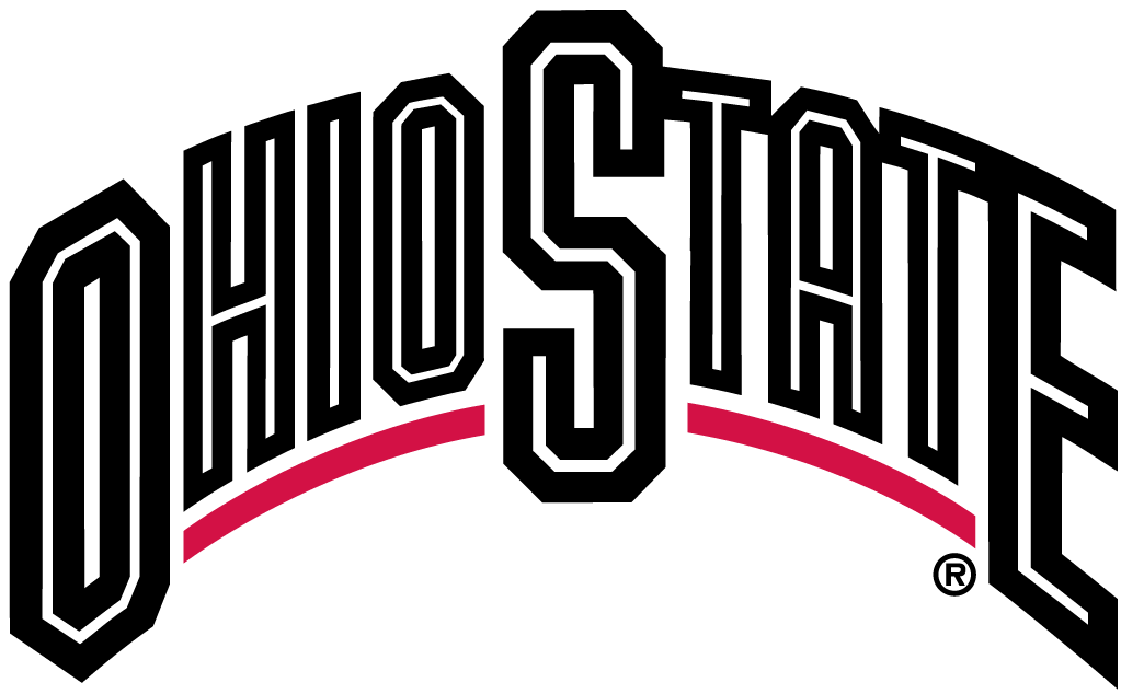 Ohio State Buckeyes 1987-2012 Wordmark Logo iron on paper